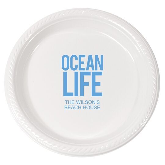 Ocean Life Plastic Plates